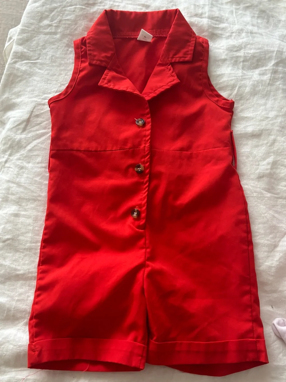 SHEIN Red Men's Flat Front Shorts